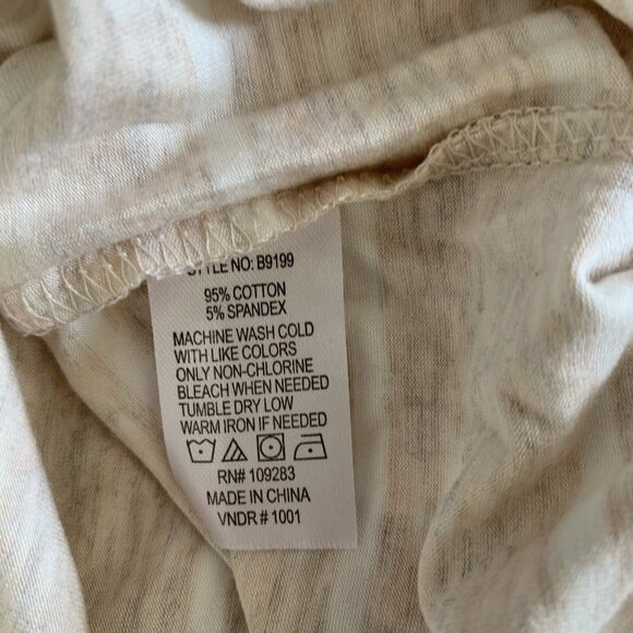 Ocean Drive Cream Dress Large Casual Resort Boho Beach Spaghetti Strap - Picture 7 of 7